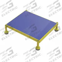 TRI-ARC Adjustable Height Work Platform: 14 in Platform Ht - Max, 19 in Platform Wd, Steel, Adj Ht (MPN MCOS24199). Key specifications — Brand: TRI-ARC; Color: Blue; Tread Type: Antifatigue Mat.