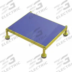 TRI-ARC Adjustable Height Work Platform: 14 in Platform Ht - Max, 19 in Platform Wd, Steel, Adj Ht (MPN MCOS24199). Key specifications — Brand: TRI-ARC; Color: Blue; Tread Type: Antifatigue Mat.