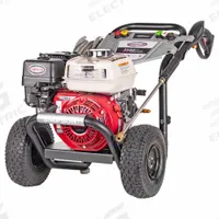 SIMPSON Gas-Powered Pressure Washer: Medium Duty, Cart, 3,500 psi, 2.5 gpm, Honda Engine (MPN 61002). Key specifications — attr1034381: Honda; attr1037666: SIMPSON.