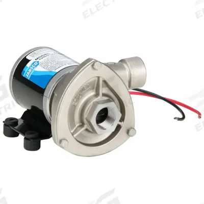 JABSCO Marine Centrifugal Pump: Stainless Steel, 12V DC - Marine Straight Centrifugal Pumps