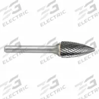 SGS PRO Carbide Bur: Pointed-End Tree, SG-53, Double Cut, 3/16" x 1/2" Head, 1/8" Shank (MPN 14278). Key specifications — Trade Number: SG-53; Brand: SGS PRO.