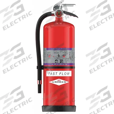 AMEREX Fire Extinguisher: 30 lb Extinguisher Capacity, 40B:C - Class BC Fire Extinguishers