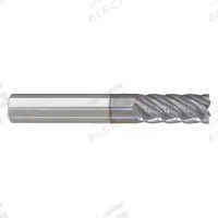 APPROVED VENDOR Corner Radius End Mill: Carbide, nACRo Coated, 6 Flute, 1/4" Mill Dia, 1/2" LOC (MPN 292-201133)