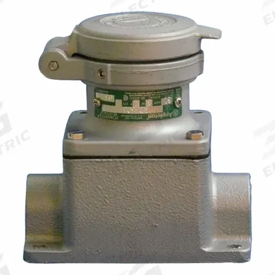 APPLETON ELECTRIC Pin and Sleeve Receptacle: Gray, 250V DC/600V AC, Three Phase, 30 A - Watertight Receptacles