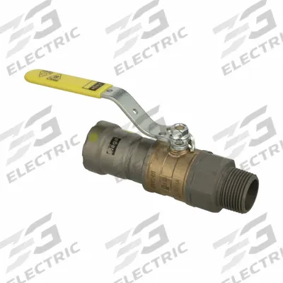 VIEGA MEGAPRESS Manual Two-Way Ball Valve: 1 in, Bronze, Straight, 125 psi Max. Pressure (CWP) - Bronze Ball Valves