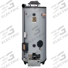 RHEEM-RUUD Commercial Gas Water Heater: Natural Gas, Low NOx, 100 gal, 199,900 BTU, 73.06 in Ht (MPN GNU100-200). Key specifications — Display Sell UOM: EA; Market: Commercial; Standards: ASHRAE 90.1b-2001; Sub-brand: Rheem Ruud; Brand: RHEEM-RUUD; Low NOx: Yes; Water Connection Location: Side; Fuel Type: Natural Gas.