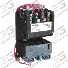 SIEMENS NEMA Magnetic Motor Starter: Non-Reversing, 3 Poles, NEMA Size 1, 27 A, 208V AC Coil (MPN 14DUE32AD). Key specifications — Brand: SIEMENS; Auxiliary Contact Form: 1NO; Coil Voltage: 208V AC; Phase: Three; Terminal Connection Type: Screw Terminals; Auxiliary Contacts Included: 1NO; Signaling Features: Pilot Light; Thermal Units Required: None (Not Applicable to Electronic Overloads).