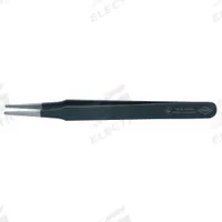 KNIPEX Precision Tweezers: Stainless Steel, Round, Straight Tip, 0.3 mm Tip Thick (MPN 92 58 74 ESD). Key specifications — attr1002355: Stainless Steel; attr1002345: KNIPEX; attr1002348: Stainless Steel; attr1002358: Smooth; attr1024781: Standard.