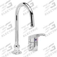 ZURN Gooseneck Kitchen Faucet: AquaSpec®, Cast Brass, Off-Centered, Deck, 2 Mounting Holes, Chrome (MPN Z824B0-XL). Key specifications — Series: AquaSpec®; Brand: ZURN.