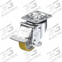 BLICKLE Plate Caster: Polyurethane Tread, Steel, 80 mm Wheel Dia, 122 mm Mounting Ht, Swivel, Slot (MPN 913400). Key specifications — Brand: BLICKLE.