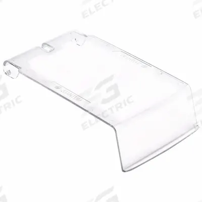 QUANTUM STORAGE SYSTEMS Lid: 6 3/4 in x 3 1/2 in, Clear - Hanging & Stacking Bin Lids