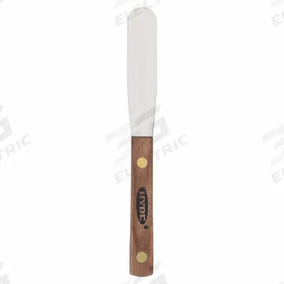 HYDE Spatula: Bld. Mat. Spring Steel, Hdl. Mat. Hardwood - Standard Spreading Tools