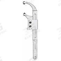 FACOM Pin Spanner Wrench: 0 mm to 100 mm, 1/4 in_3/16 in Pin Dia, 14 1/4 in Overall Lg, 1 in Pin Lg (MPN FA-116.100). Key specifications — attr309823: 0 mm to 100 mm; attr309829: No; attr309833: Round; attr324942: FACOM.