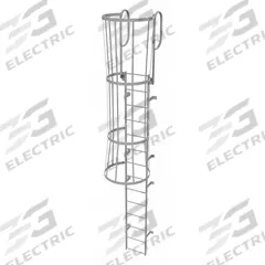 TRI-ARC Fixed Ladder with Safety Cage: 17 ft Overall Ht, 18 in Overall Wd, Steel, 14 Rungs (MPN WLFC1214). Key specifications — attr1050722: TRI-ARC; attr1050760: Unassembled; attr1083696: 2.