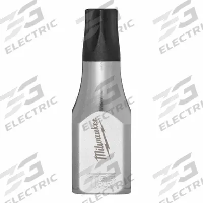 MILWAUKEE Bit Socket: 3/8 in Drive Size, Torx Tip, T55 Tip Size, 2 11/64 in Overall Lg - Security Torx Bit Sockets