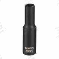 DEWALT Impact Socket: 1/2 in Drive Size, SAE, 1 1/8 in Socket Size, 6-Point, Std, 3 in Overall Lg (MPN DW22962). Key specifications — attr1215501: DEWALT; attr1215515: Black Oxide; attr1215518: 1-1/8 in.
