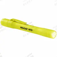 Safety-Rated Penlight: 117 lm, 2.15 hr Run Time at Max. Brightness, 24 m Max Beam, 1 Light Output (MPN 1975). Key specifications — Brand: PELICAN; Battery Requirements - Broad: Includes 2 AAA.