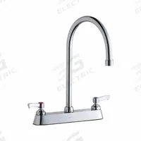 ELKAY Handle-Operated Faucet: Elkay®, Brass, Centerset, Deck, 3 Mounting Holes, 1.5 gpm Flow Rate (MPN LK810GN08L2). Key specifications — Series: Elkay®; Brand: ELKAY.