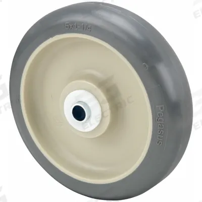 APPROVED VENDOR Caster Wheel: 3 in Wheel Dia., 1 1/4 in Wheel Wd, Polyurethane - Antimicrobial Polyurethane Tread on Plastic Core Wheels