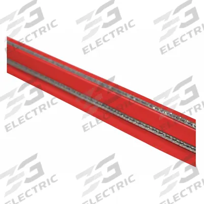 BIRD BARRIER Electrified Bird Shock Track: Stainless Steel, Sign Red, Crimp, 2 in Ht - Bird Control Shock Tracks