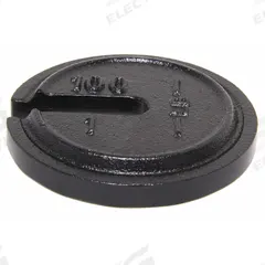 RICE LAKE WEIGHING SYSTEMS Calibration Weight: 1 lb Nominal Mass, Slotted Calibration Wt, 7, 1lb (MPN 10156). Key specifications — Brand: RICE LAKE WEIGHING SYSTEMS; Calibration Weight Material: Cast Iron.