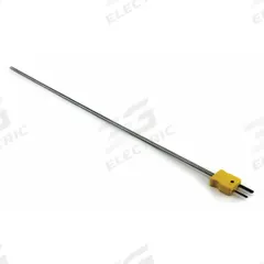 DAYTON Thermocouple Probe: -325°F to 2,280°F /-200°C to 1,250°C, Type K, Rounded Tip, 12 in Probe Lg (MPN 36GK77). Key specifications — attr1275752: 20 AWG; attr1275757: 12 in; attr1275763: ±1.1 % Below 293 °C, ±0.4 % Otherwise; attr1275765: 36GK77; attr1275769: DAYTON; attr1434700: Weld.
