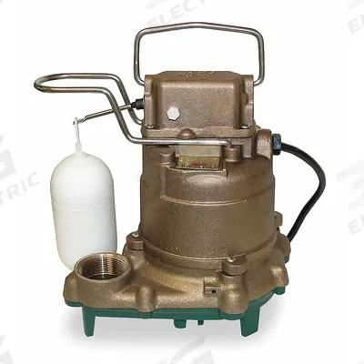 ZOELLER Submersible Sump Pump: 3/10 hp, 115V AC, 34 gpm Flow Rate @ 10' of Head - General Purpose Submersible Sump Pumps