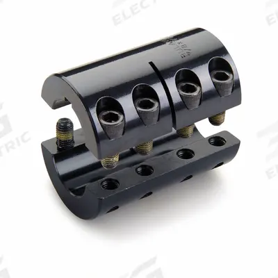 RULAND MANUFACTURING Rigid Coupling: 5/8 in Bore Dia 1, 15 mm Bore Dia 2, Round Keyed - Two-Piece Rigid Shaft Couplings