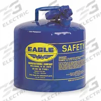 EAGLE Type I Safety Can: For Use With Kerosene, 5 gal Capacity, Powder Coated Steel, Blue (MPN UI50SB). Key specifications — Brand: EAGLE.