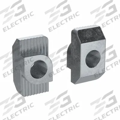 FATH INC. Hammer Nut: 1/4"-20 Size, For 0.4 in Slot Wd, 15 Series/40 Series, Single Center - Drop-In T-Nuts