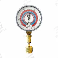 JB INDUSTRIES Test Gauge: Test Gauge, 0 psi to 500 psi, Non-Liquid Filled, 2 1/2 in Dia, Blue (MPN QC-G863). Key specifications — Brand: JB INDUSTRIES; Accuracy: ± 1%; Color: Blue; Calibration Certificate Type: Not Certified; For Refrigerant Type: R-410A.