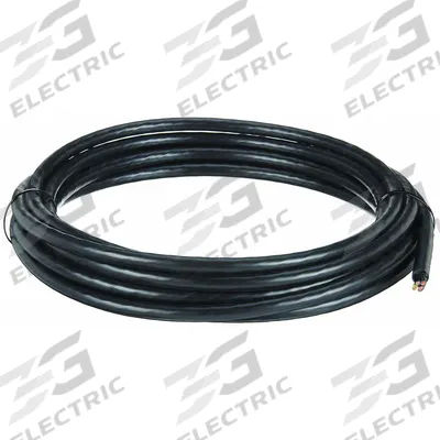 CHAINFLEX Motor Cable: 10 AWG, 4 Conductors, 25 ft, PVC Jacket - Continuous Flexing Power Cables for VFDs
