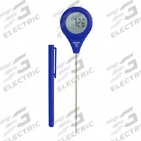 TAYLOR PRECISION PRODUCTS Thermometer: Digital, 7 1/16 in Overall Lg, Metal Detectable (MPN 5302142BLU10). Key specifications — Accuracy: ±2 °F; Brand: TAYLOR PRECISION PRODUCTS; Case Material: Antimicrobial ABS; Display Type: Digital; Features: Rotating Display; Lens Material: Polycarbonate; NSF Certified: Yes; Thermometer Type: Thermometer.