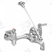 AMERICAN STANDARD Straight Service Sink Faucet: Wall, Centerset, Brass, Chrome, 16 gpm Flow Rate (MPN 8344212.004). Key specifications — Color/Finish: Chrome; Includes: Spec Sheet Install Sheet Warranty Kitchen Faucets.
