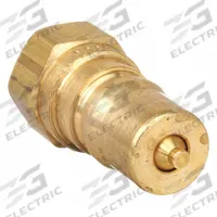 PARKER Hydraulic Quick Connect Hose Coupling: 1/8 in Coupling Size, Brass, 3 lpm Max. Flow Rate (MPN BH1-61). Key specifications — Thread Size: 1/8"-27; Brand: PARKER; Seal Material: Nitrile.