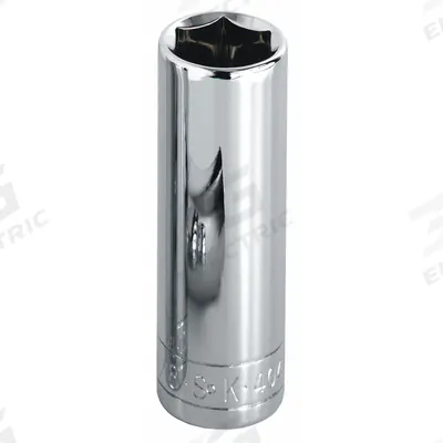 SK PROFESSIONAL TOOLS Socket: Metric, 3/8 in Drive Size, 22 mm Socket Size, 6-Point, Deep - 3/8" Drive Hand Sockets