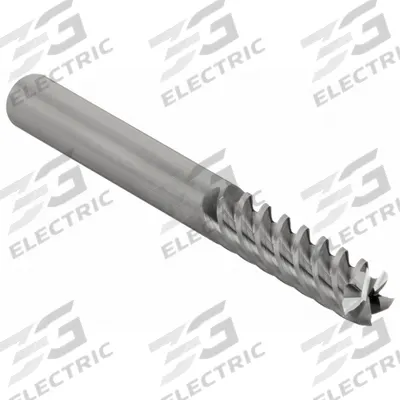 CLEVELAND Square End Mill: Carbide, 5 Flute, 1/4" Mill Dia, 1-1/4" LOC, 4" OAL (MPN C60428) - General Purpose Carbide Square End Mills