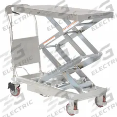 APPROVED VENDOR Scissor Lift Table: Not Powered, 800 lb Load Capacity, 35 1/2 in L x 20 in W, Dual (MPN CART-800-D-PSS). Key specifications — Platform Material: Stainless Steel; Brand: APPROVED VENDOR.