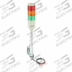 SCHNEIDER Tower Light Assembly: 3 Tier, Green/Orange/Red, Sounder Tier Included, 60 mm Overall Dia (MPN XVC6B35S). Key specifications — Manufacturer Part Number: XVC6B35S; Brand: SCHNEIDER; Operating Voltage: 24V; Light Tier Color: Red.