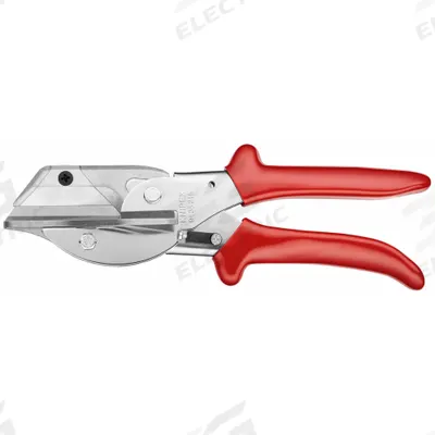 KNIPEX Shop Shears: Right-Hand, 8 1/2 in Overall Lg, Straight, Steel, Pointed - Replaceable Blade Shears
