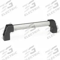 JW WINCO Pull Handle: Threaded Holes, Rear-Mount, 23.62 in Mounting Hole Center to Center, Silver (MPN 667.2-30-600-NG). Key specifications — Screw Size: M10; Brand: JW WINCO; Color: Silver; _Leg Style: Black Polyamide.