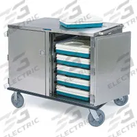 LAKESIDE Meal Delivery Cart: 28 Trays, Non-Pass-Through, 2 Doors, Stainless Steel, 46 in Overall Ht (MPN 836). Key specifications — Manufacturer Part Number: 836; Brand: LAKESIDE; Caster Configuration: (2) Swivel with Brakes; Color: Silver; Material: Stainless Steel; Pass-through / Non-Pass-through: Non-Pass-Through; Insulated: No; Product Type: Meal Delivery Cart.