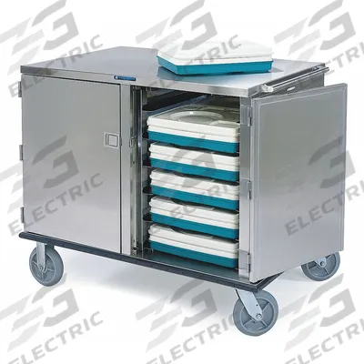 LAKESIDE Meal Delivery Cart: 28 Trays, Non-Pass-Through, 2 Doors, Stainless Steel - Stainless Steel Meal Delivery Carts