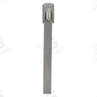 PANDUIT Cable Tie: 14 1/2 in Nominal Lg, 4 in Nominal Max. Bundle Dia., 0.18 in Wd, Silver, 100 PK (MPN MLT4S-CP316). Key specifications — Brand: PANDUIT; Locking Style: Ball Lock; Color: Silver.