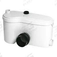 SANIFLO Grinder Macerator: Vertical, Single Phase, 1 hp, 115V AC, 19 gpm @ 10' of Head, Plastic, NPS (MPN 014). Key specifications — Rated Voltage: 115V AC; Discharge Orientation: Vertical; Volute Material: Plastic; Brand: SANIFLO; Switch: Integral Diaphragm.