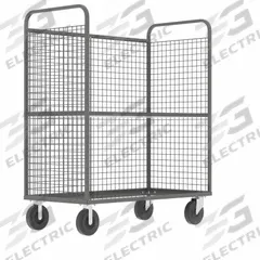 VALLEY CRAFT Cage Cart: 2,000 lb, Overall Dim. 57 in L x 30 in W x 68 in H, Adj, 1 Shelves, Rubber (MPN F89726VCGY). Key specifications — Caster/Wheel Configuration: (2) Swivel; Color: Gray; Shelf Adjustability: Adjustable; Brand: VALLEY CRAFT.