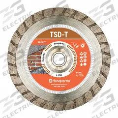 HUSQVARNA Diamond Saw Blade: Brick/Granite/Marble, 4 in Blade Dia., Wet/Dry, Good, Turbo (MPN TACTI-CUT T 4). Key specifications — attr1097734: Wet/Dry; attr1097738: Circular Saw; attr1097751: HUSQVARNA.