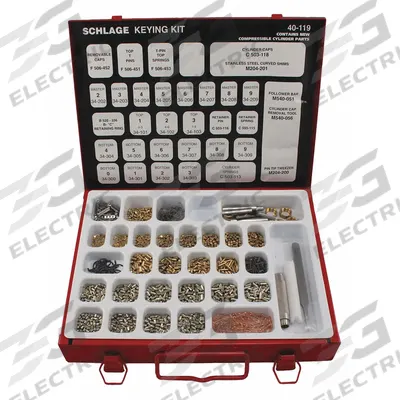 SCHLAGE Pinning Kit: Stainless Steel (MPN 40-119) - Re-Keying Kits