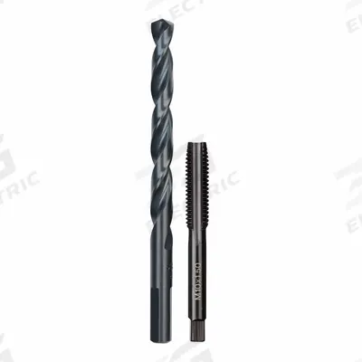 MILWAUKEE Plug Tap and Drill Bit: 2 Pc, M10x1.5 Tap - Drill Bit & Hand Tap Sets