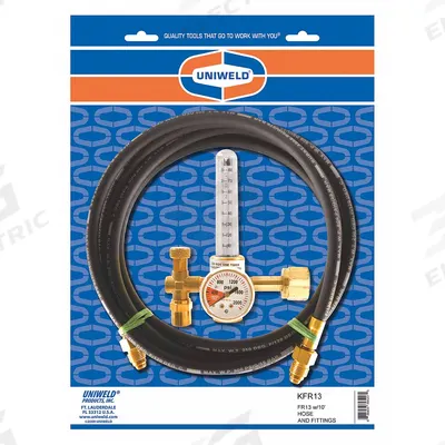 UNIWELD Gas Calibration Flowmeter Regulator: CGA 320 Inlet - Flowmeter Regulators